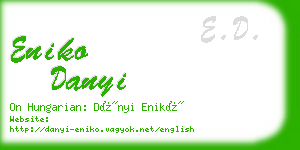 eniko danyi business card
